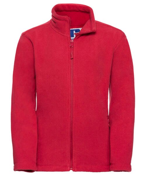 Personalised Kids full-zip outdoor fleece - Russell Athletic 8700B - Image 6