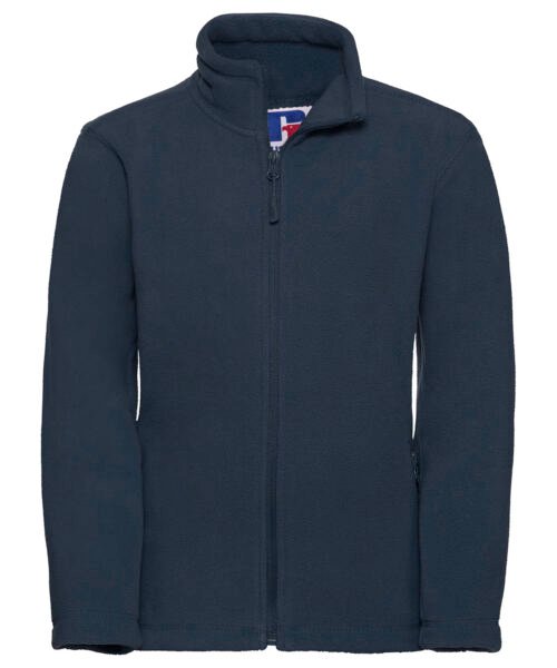 Personalised Kids full-zip outdoor fleece - Russell Athletic 8700B - Image 7