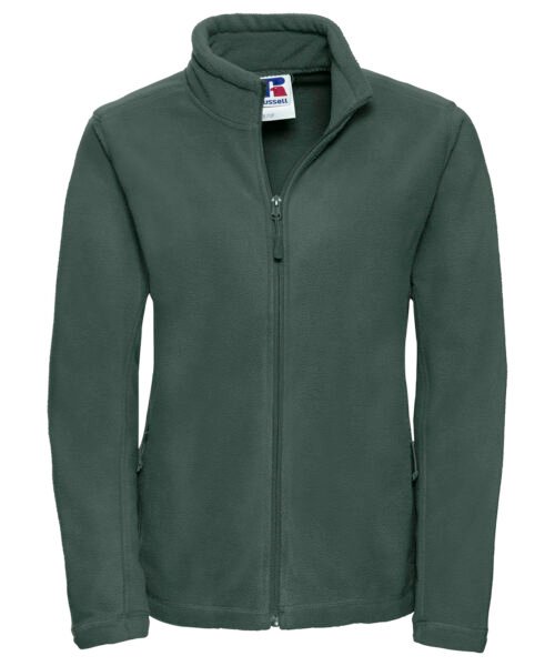 Personalised Women's full-zip outdoor fleece - Russell Athletic 8700F - Image 3