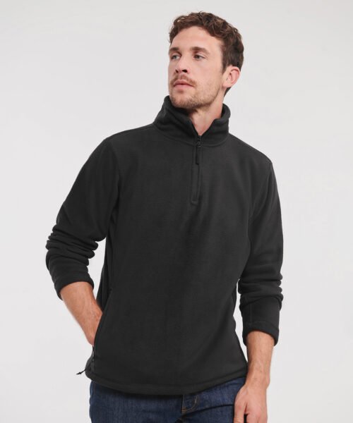 Personalised ¼-zip outdoor fleece - Russell Athletic 8740M