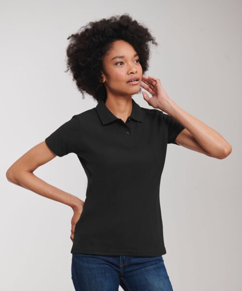Personalised Women's classic polycotton polo - Russell Athletic J539F