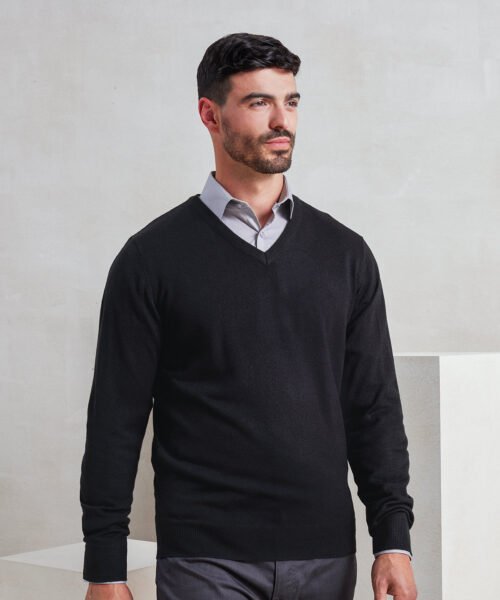 Personalised Essential' acrylic v-neck sweater - Premier PR400