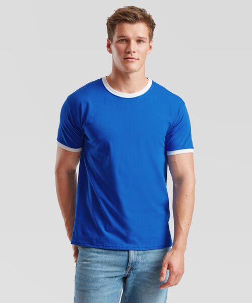 Personalised Ringer T - Fruit of the Loom SS168