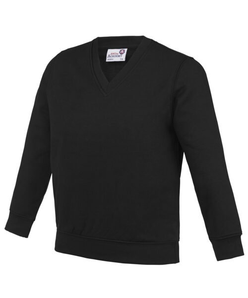 Personalised Kids Academy v-neck sweatshirt - AWDis Academy AC03J