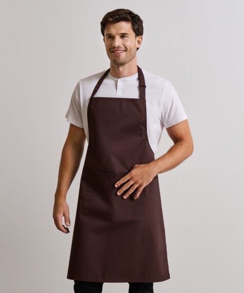 Personalised Colours bib apron with pocket - Premier PR154