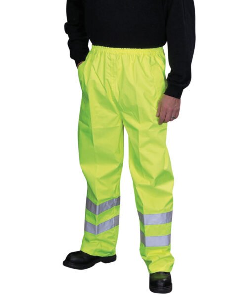 Personalised Hi-vis waterproof overtrousers (HVS461) - Yoko YK070